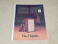 Acoustic Research AR-3a Speaker Ad, 1971, 1 pg, Rare!