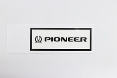 Pioneer logo badge Sticker Decal waterproof 108mm(4.25&Prime;)X40mm(1.57&Prime;)