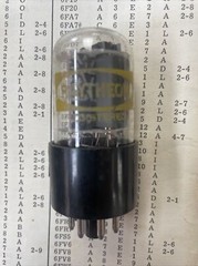 6em7 6ea7 Raytheon Vintage Vacuum Tube Tests Strong