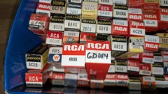 Lot of 111 Vintage Vacuum Tubes in Original Boxes RCA Sylvania GE Untested