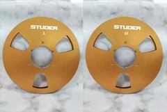 One Pair Silver Aluminum STUDER 10.5 » tape reel for A80 A810 A820 tape recorder