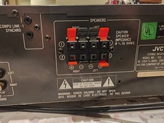 JVC RX-305 Receiver, AM, FM, Phono, Tape, Aux, W/ Cables Vintage