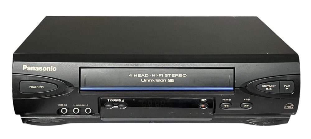 Panasonic PV-V4522 VCR Plus Omnivision 4 Head Blue Line *Tested* NO REMOTE