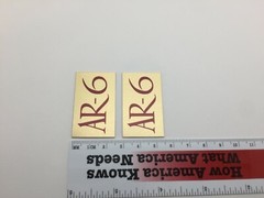 AR-6 Acoustic Research Speaker Badge Logo Emblem PAIR