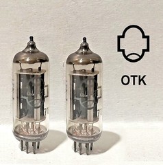 2pcs 6C4P EZ90 6Z31 Shuguang 6Z4 Rectifier Tube 08-1966 Same Date USSR NOS