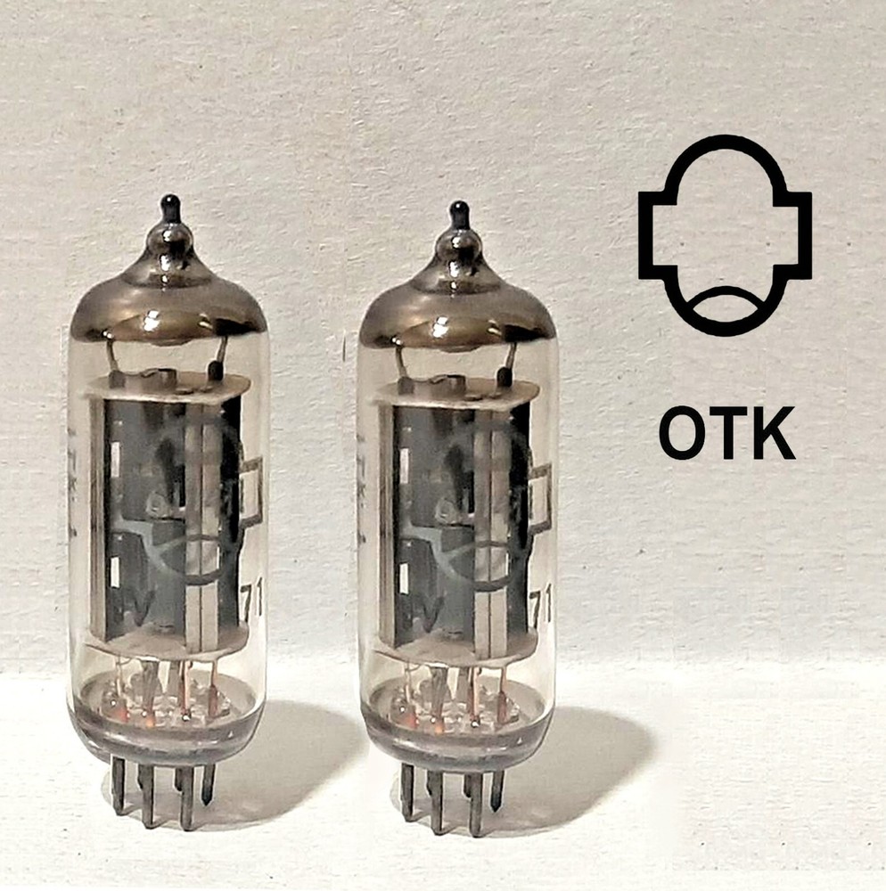 2pcs 6C4P EZ90 6Z31 Shuguang 6Z4 Rectifier Tube 08-1966 Same Date USSR NOS