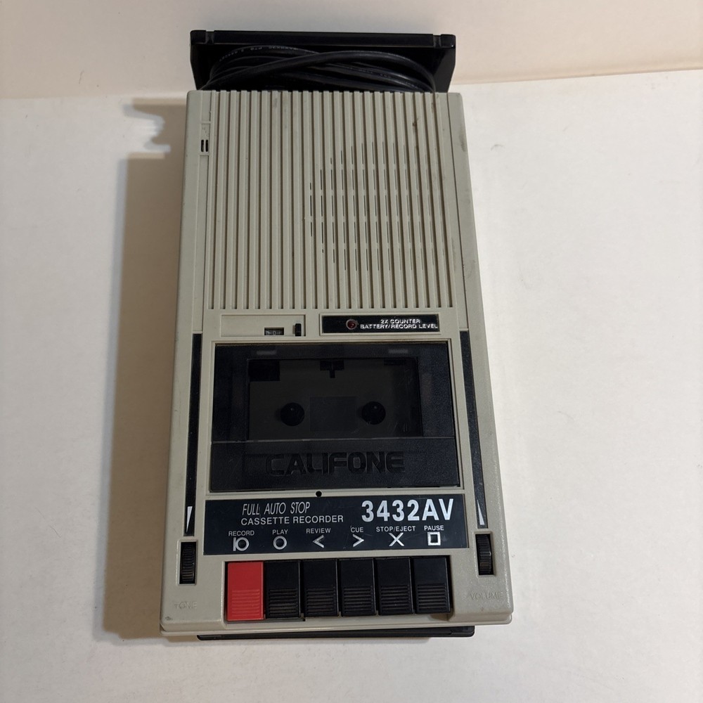 Califone 3432AV Cassette Recorder Player Tested Works Intermittent Speed Vintage