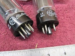(2) NOS GE GENERAL ELECTRIC 5U4GB Rectifier Radio Audio TUBES 5U4 Black Plates