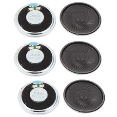 6Pcs 2W 40mm Diameter 8 Ohm Internal Mini Magnet Speaker for Radio Loudspeaker