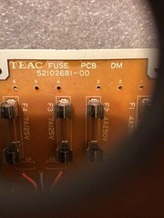TASCAM TSR-8 Reel to Reel 1/2” Tape 8-ch machine FUSE PCB DM 52102681-00.