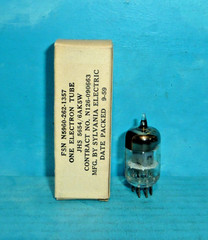 1 Sylvania JHS 5654/6AK5W Tube D Getter Tested Little Dot NOS/NIB
