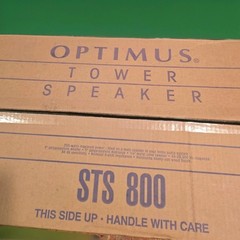 Optimus STS 800 Tower Speaker New Sealed Vintage Cat # 40-4068 (Qty 2 Available)