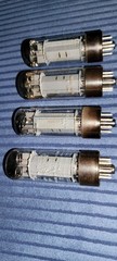 Mullard EL34 XF2 double OO getter 1960s Blackburn 4 Tube Set
