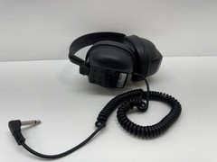 Vintage Ever Ready HS 77 Headphones 600 Ohm Mono 1/4&Prime; Jack Coiled Cord Taiwan