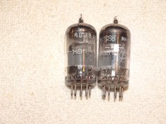 2 x 6DJ8/E88CC Amperex/HP Tubes*Small O Getter*Very Strong Matched Pair*#20