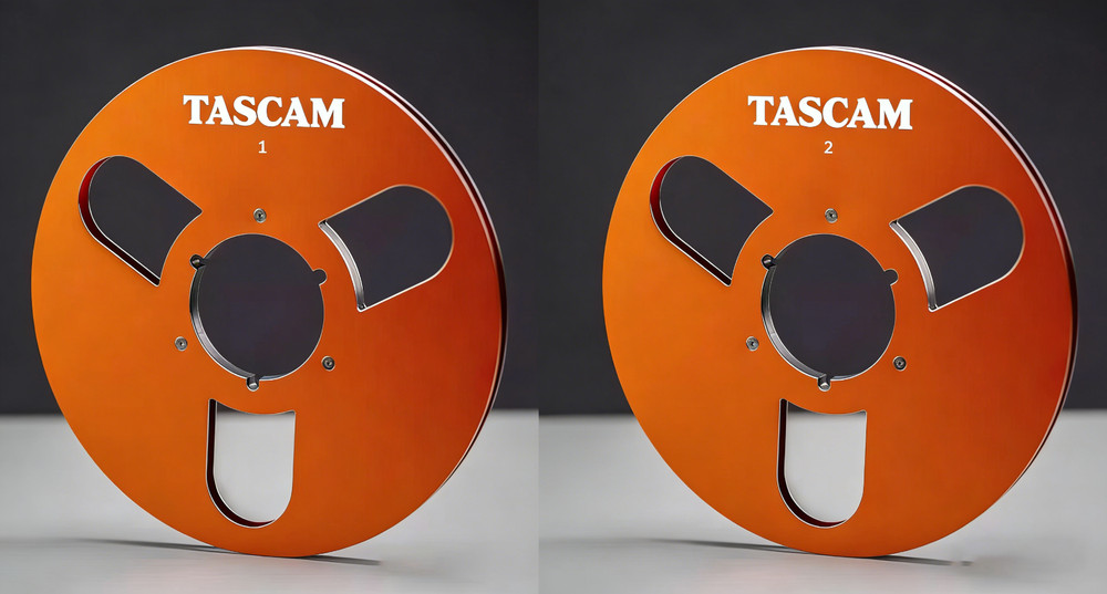 One Pair 10.5 » Gold TASCAM Tape reel High Quality Aluminum Take Up Reel
