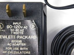 Hewlett-Packard HP 82059B AC Adapter for use with HP Calculators fits 41C series