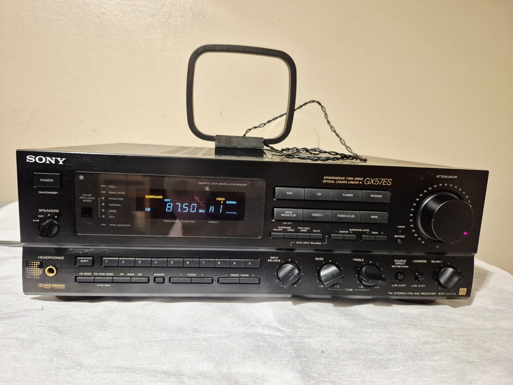 Sony STR-GX57ES AM/FM Stereo Audio Video Receiver No Remote Fully Functional