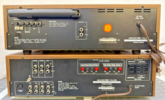 VINTAGE AKAI AM-2450 STEREO INTEGRATED AMP & AKAI AT-2450 AM/FM TUNER COMB(7744)