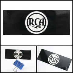 RCA logo badge Sticker Decal waterproof 108mm(4.25&Prime;) X 40mm(1.57&Prime;)BLACK