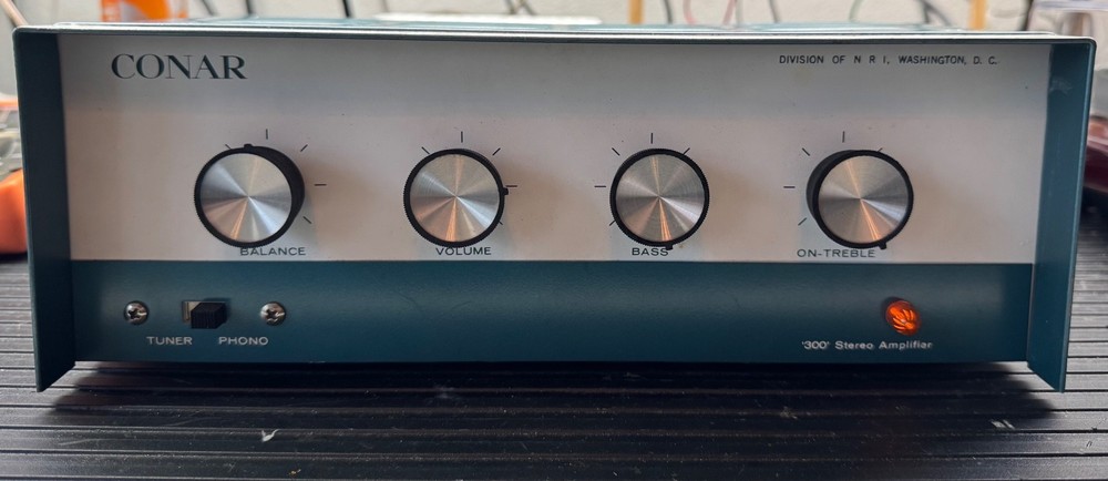 Conar Model 300 Single Ended Tube Stereo Amplifier 1964 Professionally Restored