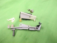 DUAL 1257 TURNTABLE BELT SHIFT LEVER & LOCK RAIL COMPLETE , SPRING & SCREWS.