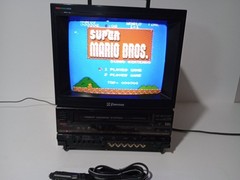 Vintage Emerson VCT120 10&Prime; CRT TV VCR Combo VHS Player Retro Gaming Tested