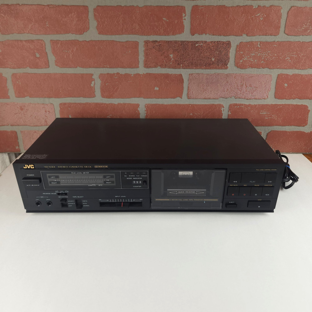 JVC TD-X301J Stereo Cassette Deck Dolby B C NR Quick Reverse TESTED Working