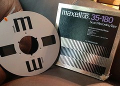 Vintage Maxell Ultra-Dynamic 35-180 10.5&Prime; Reel Metal NAB 1/4 » 192min 3600 Tape