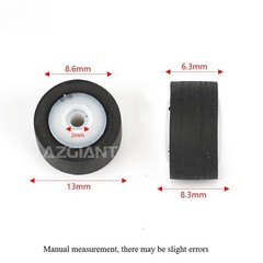 10PCS 13×8.3X6.3x2mm Pinch Roller Tape Press Belt Pulley Deck for Sony TC-WR