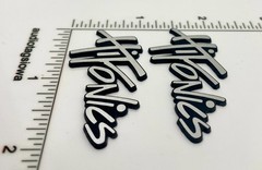 Hifonics Speaker Badge Logo Emblem Custom Incised Acrylic PAIR
