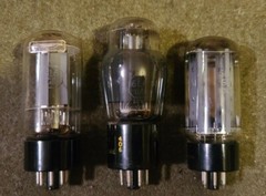VINTAGE POWER & RECTIFIER TUBES (3) PHILCO SYLVANIA 6L6 GA 6L6 GB 5U4 GB TESTED