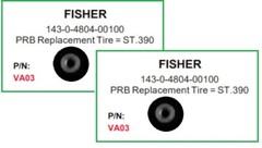 2 NEW PRB VA03 VCR Idler For Fisher: 143-0-4804-00100, 143-0-4908-00100 VA-03