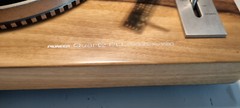 Pioneer XL-1550 turntable inscription on the plinth