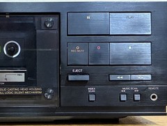 JVC TD-V66 3 Head Stereo Cassette Deck Dolby 18W Black Vintage 1985 Japan