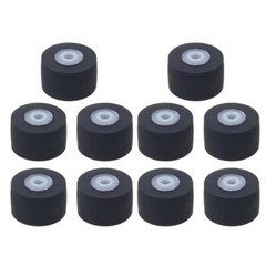 10Pcs Pressure Recorders Cassette Deck Pinch Roller Rubber Belt Pulley 10mm