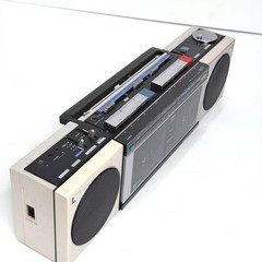 AIWA CS-W33 Stereo Double Cassette Deck Radio Recorder AM FM Dubbing Working