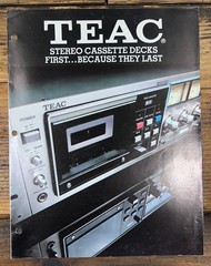 TEAC C-1 A-700 -800 -601R -303 -105 Cassette Dealer Brochure *Original*