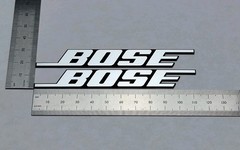 Bose Speaker Badge Logo Emblem Large Size Pair – Brushed Silver