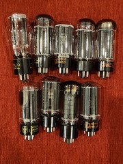 LOT OF 9 – 5U4 Vacuum Tubes | RCA Sylvania Raytheon GE Philco | Untested Vintage