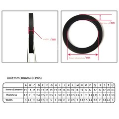 4Pcs Different Size Idle Tire Wheel Belt Idler Rubber Ring for Cassette