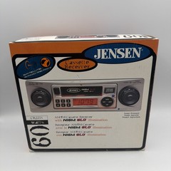 Vintage Jensen CR 225X-Am Fm Stereo Receiver-Car cassette Player Detach Face.