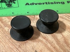 pair 2 rubber reel table spindle hold-down knobs Ampex Telex Otari+