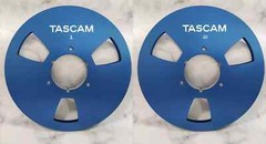 One Pair silvery TASCAM 10.5 » 1/4 Aluminum Reel to Reel Tape Reel RE-1400