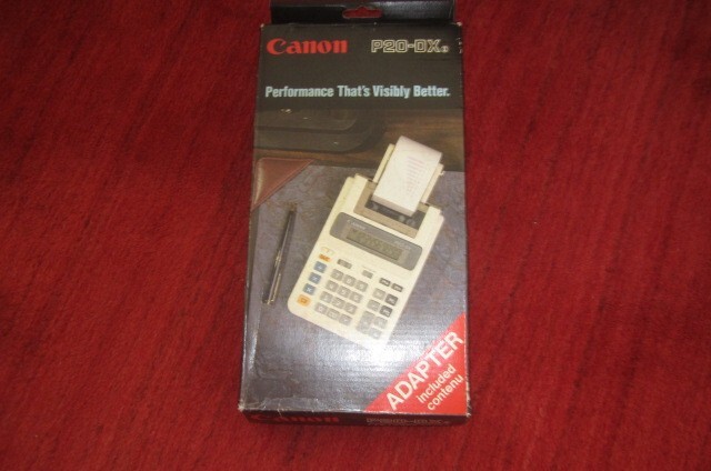 NEW in the BOX CANON P20-DX Electric Calculator with Printing Paper