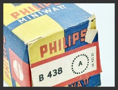 NOS Philips B438 W410 Never Used Holland Made Triode Radio Audio Vacuum Tube
