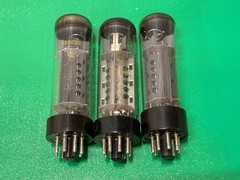 LOT OF THREE RFT EC360 VACUUM AUDIO GERMAN SINGLE TRIODE TUBES