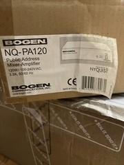 Vintage Bogen NQ-120 Public Address Mixer/Amplifier- Brand New