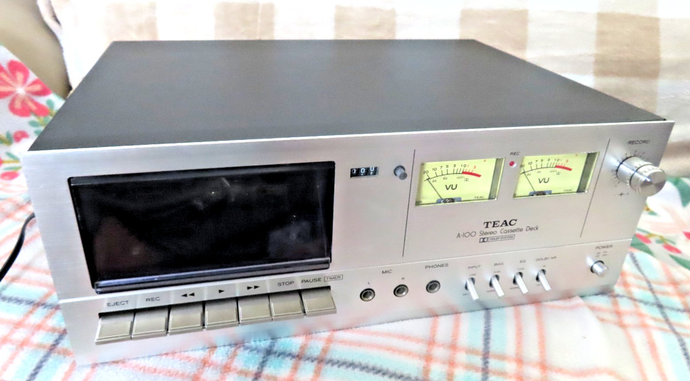 Vintage Teac A-100 Stereo Cassette Deck, TESTED, READ!!!