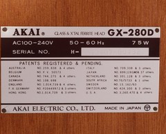 AKAI GX 280D Stereo Reel To Reel Tape Deck TESTED SERVICED